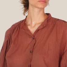 Carica l'immagine nel visualizzatore di Gallery, Tensione in camicia over color nutella 100% cotone Art PE260303
