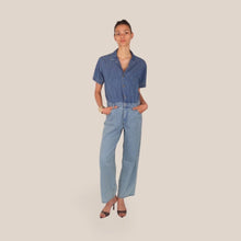 Carica l'immagine nel visualizzatore di Gallery, Haveone tuta doppio tessuto denim 100% cotone Art YGZ-Q004
