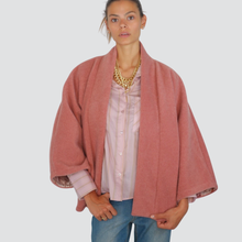 Carica l&#39;immagine nel visualizzatore di Gallery, Haveone bomber kimono interno foderato reversibile floreale  Art KVS-P069
