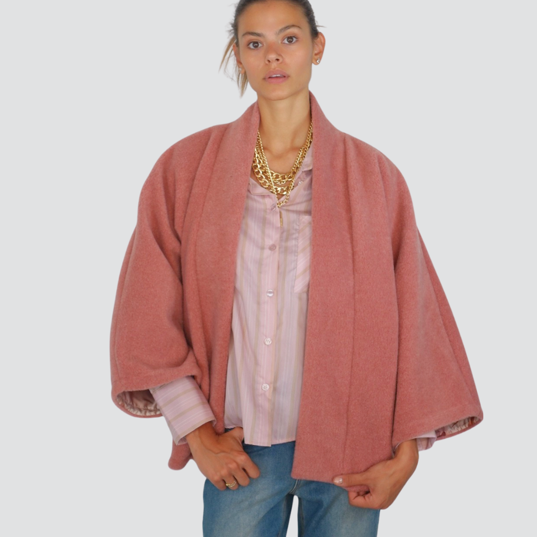 Haveone bomber kimono interno foderato reversibile floreale  Art KVS-P069