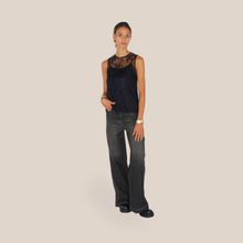 Carica l'immagine nel visualizzatore di Gallery, Vicolo jeans modello Rosa denim nero 100% cotone Art DAC5191
