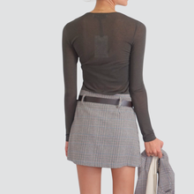 Carica l'immagine nel visualizzatore di Gallery, Haveone maglia scollo V con pizzo 81% viscosa 5% cashmere Art MMA-P217
