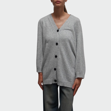 Carica l&#39;immagine nel visualizzatore di Gallery, Vicolo cardigan lungo viscosa lana cashmere Art 77211S
