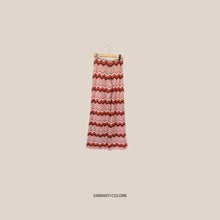 Carica l'immagine nel visualizzatore di Gallery, Tensione in pantalone palazzo zig zag elastico vita 50% cotone Art P6HMP05A414 ( cardigan Art P6HMG40 )
