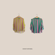 Carica l'immagine nel visualizzatore di Gallery, Haveone camicia over rigata 85% lyocell Art CVS-Q422
