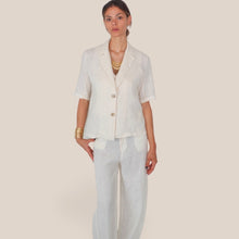 Carica l'immagine nel visualizzatore di Gallery, Haveone blazer manica corta 100% lino Art JVE-Q081
