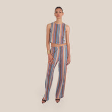 Carica l'immagine nel visualizzatore di Gallery, Vicolo pantalone palazzo elastico retro 50% cotone Art TAB2446
