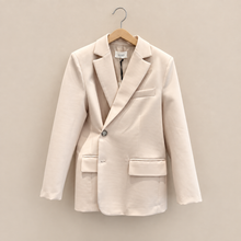 Carica l'immagine nel visualizzatore di Gallery, Vicolo blazer over doppia allacciatura e spacchetti laterali 23% viscosa Art TAB0196
