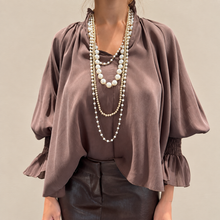 Carica l'immagine nel visualizzatore di Gallery, Philia Loft camicia scollo V 97% viscosa Art V02A0743
