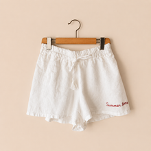 Carica l'immagine nel visualizzatore di Gallery, Tensione in shorts elastico vita SUMMER TIME 100% lino Art S26PI95
