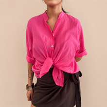 Carica l'immagine nel visualizzatore di Gallery, Tensione in camicia over mussola 100% cotone Art G492C3
