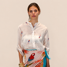 Carica l'immagine nel visualizzatore di Gallery, Haveone camicia over pappagallino india 85% lyocell Art CVS-Q490
