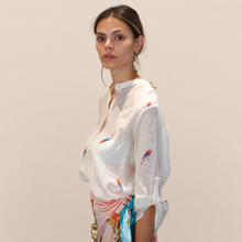 Carica l'immagine nel visualizzatore di Gallery, Haveone camicia over pappagallino india 85% lyocell Art CVS-Q490

