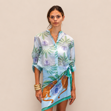 Carica l'immagine nel visualizzatore di Gallery, Haveone camicia over stampa 85% lyocell Art CVS-Q488
