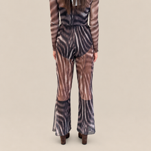 Carica l'immagine nel visualizzatore di Gallery, Haveone pantalone zampa tulle elastico vita Art PVS-R266
