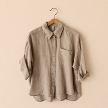 Carica l'immagine nel visualizzatore di Gallery, Tensione in camicia over SUMMER TIME 100% lino Art S26CI93
