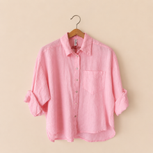 Carica l'immagine nel visualizzatore di Gallery, Tensione in camicia over SUMMER TIME 100% lino Art S26CI93

