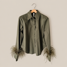 Carica l'immagine nel visualizzatore di Gallery, Tensione in camicia piume 100% cotone Art W26C577
