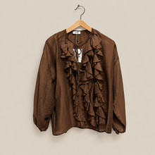 Carica l'immagine nel visualizzatore di Gallery, Dixie camicia over rouches 66% lyocell Art C067A160
