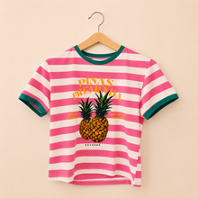 Carica l'immagine nel visualizzatore di Gallery, Haveone t-shirt rigata stampa frutta 100% cotone Art TSH-Q248
