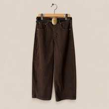 Carica l'immagine nel visualizzatore di Gallery, Tensione in pantalone gamba ampia con cintura 97% cotone Art W26P230
