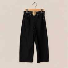 Carica l'immagine nel visualizzatore di Gallery, Tensione in pantalone gamba ampia con cintura 97% cotone Art W26P230
