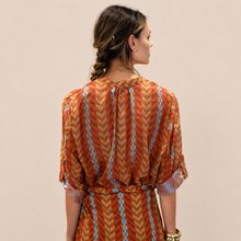 Carica l'immagine nel visualizzatore di Gallery, Haveone camicia over zig zag 85% lyocell Art CVS-Q494
