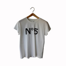 Carica l'immagine nel visualizzatore di Gallery, Tensione in t-shirt beige N°5 blu 100% cotone Art 26M4385

