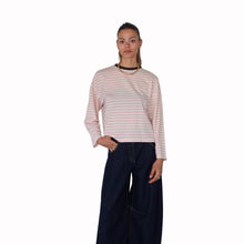 Carica l'immagine nel visualizzatore di Gallery, Tensione in maglia over righe 48% cotone Art 26M4116
