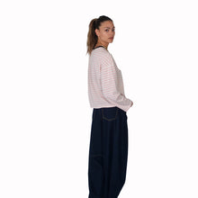 Carica l'immagine nel visualizzatore di Gallery, Tensione in maglia over righe 48% cotone Art 26M4116
