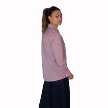 Carica l'immagine nel visualizzatore di Gallery, Tensione in camicia over rigata rossa 45% cotone Art 26C3731
