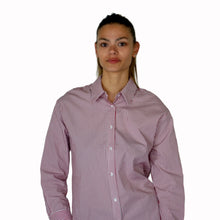 Carica l'immagine nel visualizzatore di Gallery, Tensione in camicia over rigata rossa 45% cotone Art 26C3731
