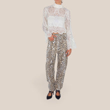 Carica l'immagine nel visualizzatore di Gallery, Tensione in pantalone maculato barrel 97% cotone Art P20490
