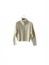 Carica l'immagine nel visualizzatore di Gallery, Dixie maglia over costina collo alto con zip 100% lana Art M833Y124X
