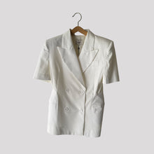 Carica l'immagine nel visualizzatore di Gallery, Dixie blazer doppiopetto sfiancato con spallini 63% cotone Art JDOMJEA
