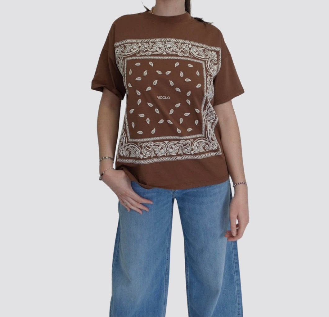 Vicolo t-shirt over stampa 100% cotone Art RD0742