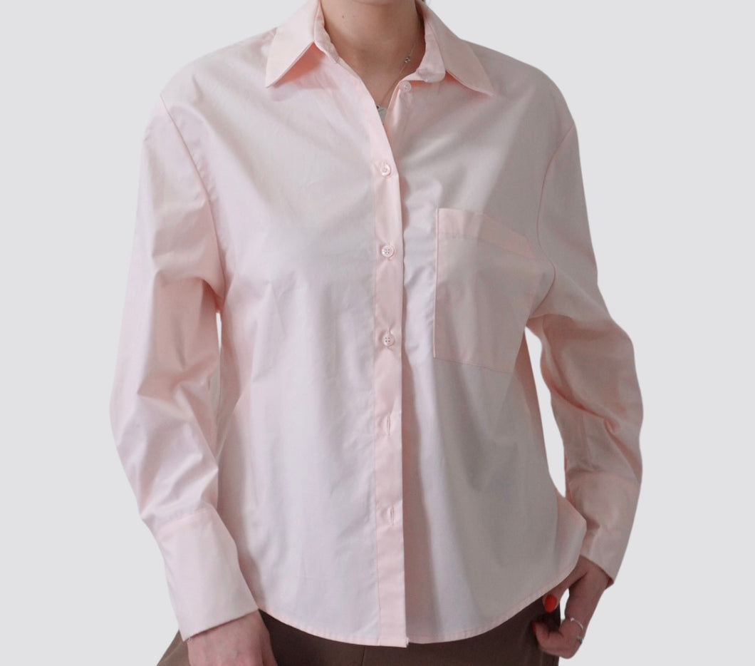 Haveone camicia basica con taschino 100% cotone Art CMA-N136