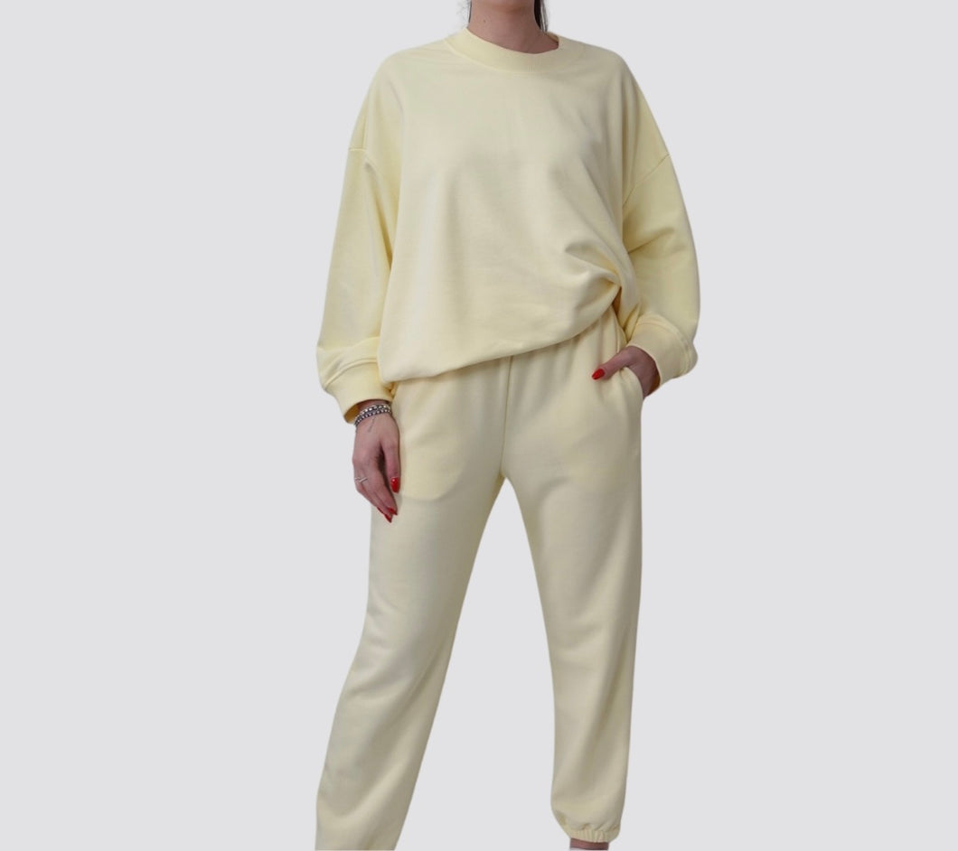 Vicolo pantalone felpa garzato 85% cotone Art TD0573