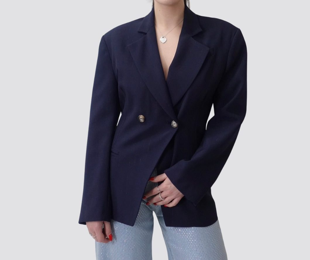 Haveone blazer foderato gessato Art JCB-N063