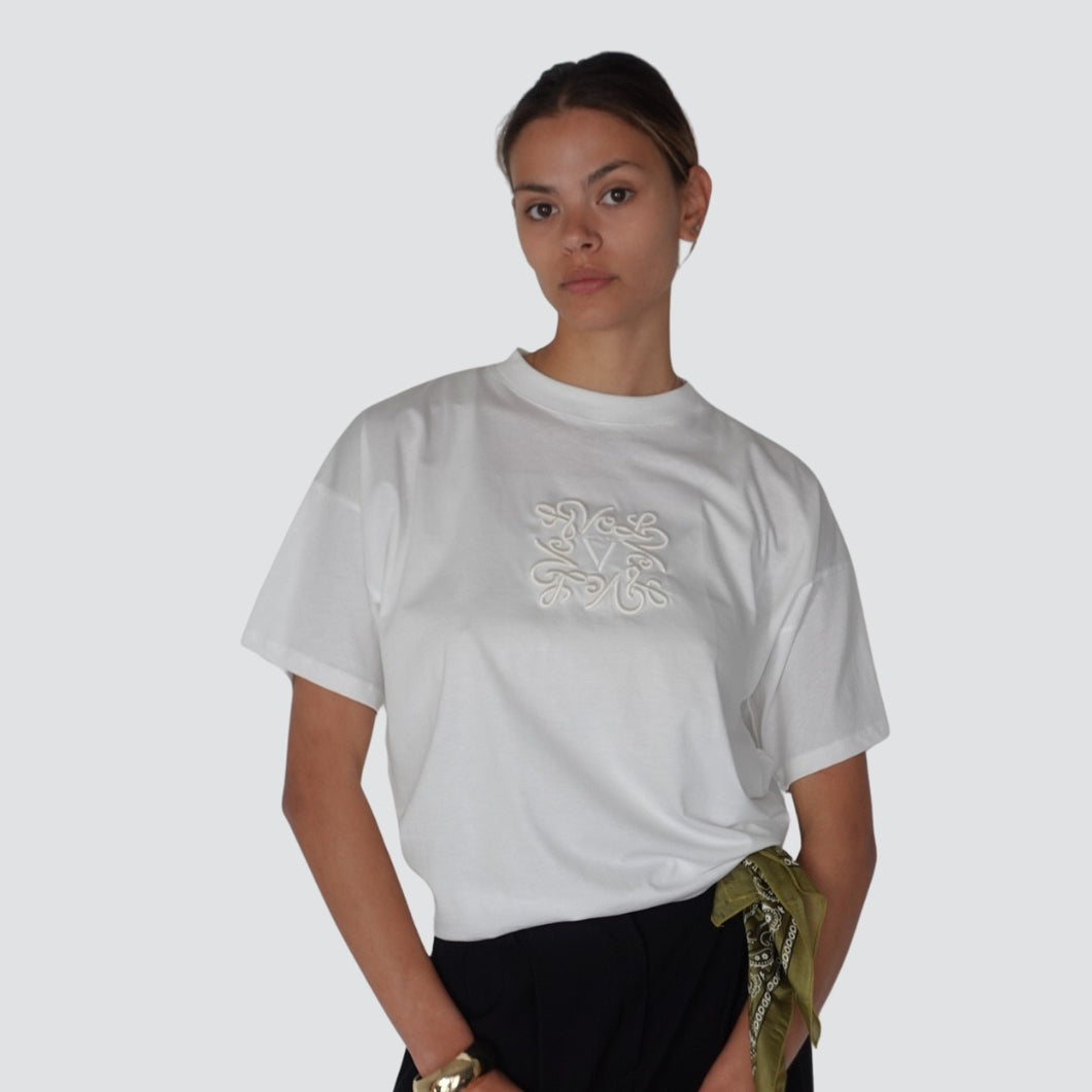 Vicolo t-shirt over con ricamo 100% cotone Art RD0119