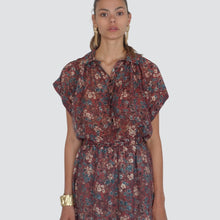 Carica l&#39;immagine nel visualizzatore di Gallery, Vicolo camicia floreale 75% lyocell Art TD2388
