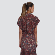 Carica l&#39;immagine nel visualizzatore di Gallery, Vicolo camicia floreale 75% lyocell Art TD2388

