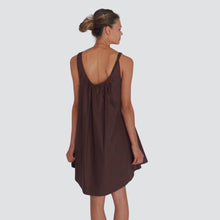 Carica l&#39;immagine nel visualizzatore di Gallery, Tensione in abito corto scollatura schiena 100% cotone Art S25AH24
