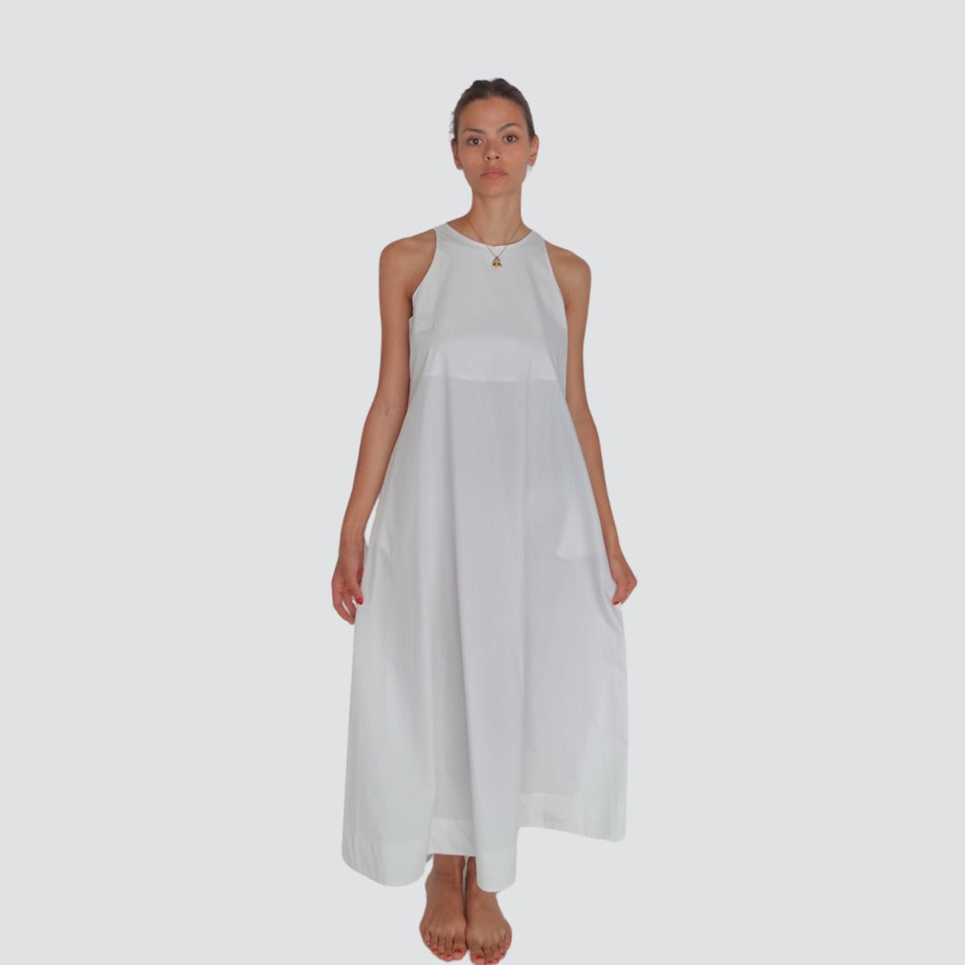 Tensione in abito lungo nappina laccio 100% cotone Art S25AH60