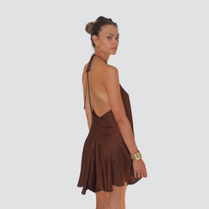 Haveone abito corto laccio collo 100% viscosa Art AWG-N244