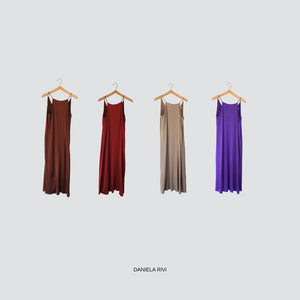 Haveone abito scollo V schiena 100% viscosa Art AWG-N034
