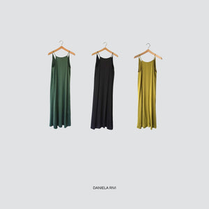 Haveone abito scollo V schiena 100% viscosa Art AWG-N034