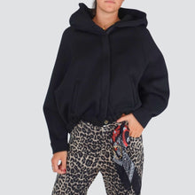 Carica l&#39;immagine nel visualizzatore di Gallery, Haveone bomber felpa con zip e cappuccio felpato 65% cotone Art KNO-P079
