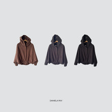 Carica l&#39;immagine nel visualizzatore di Gallery, Haveone bomber felpa con zip e cappuccio felpato 65% cotone Art KNO-P079
