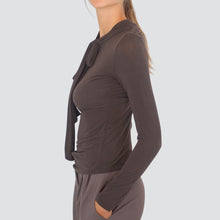 Carica l&#39;immagine nel visualizzatore di Gallery, Dixie blusa con fiocco misto cashmere Art T262Y022
